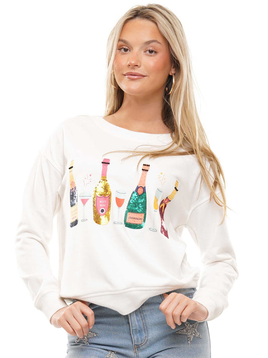 White Wine Glass Sweater