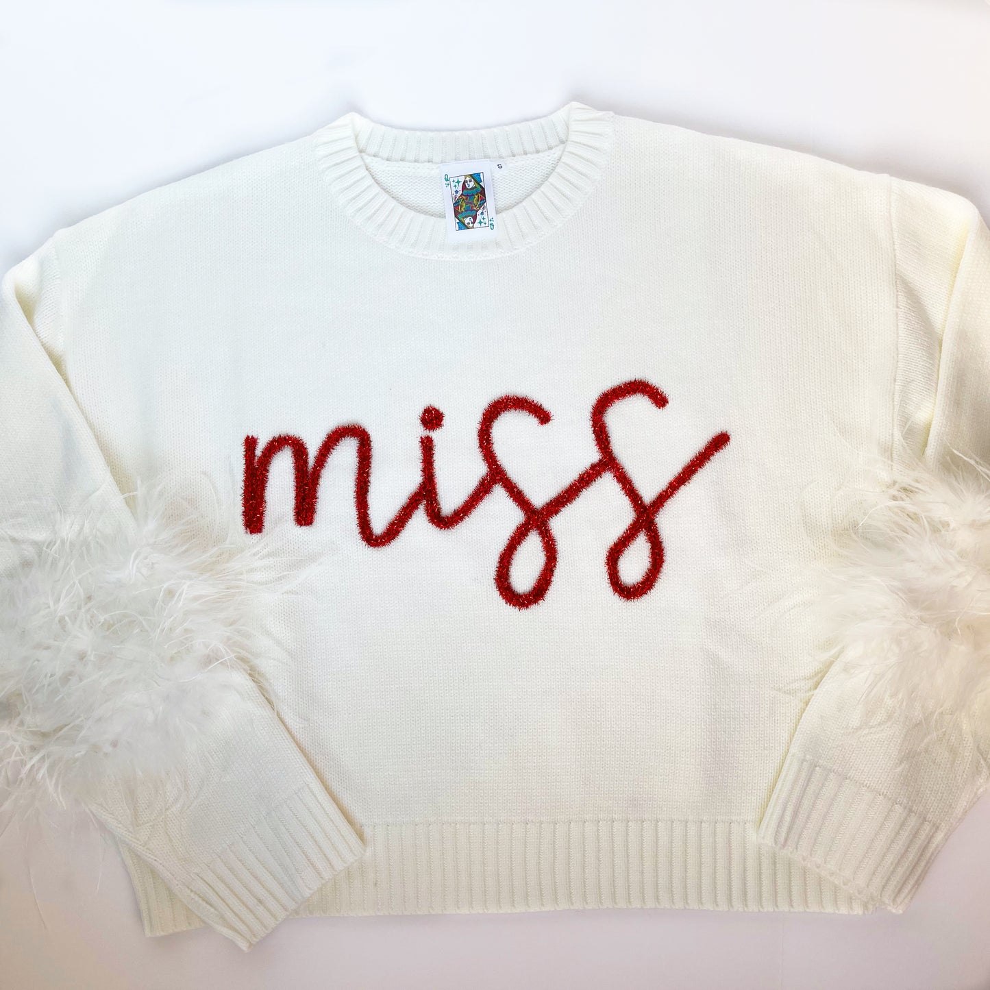 Miss Feather Sleeve Sweater