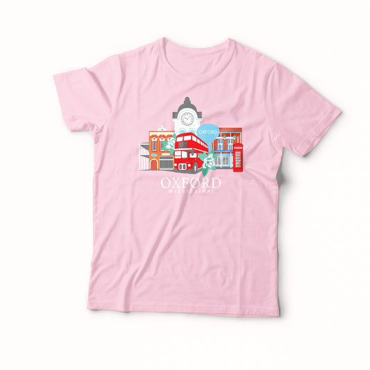 Kids Oxford Square Tee (Soft Pink)