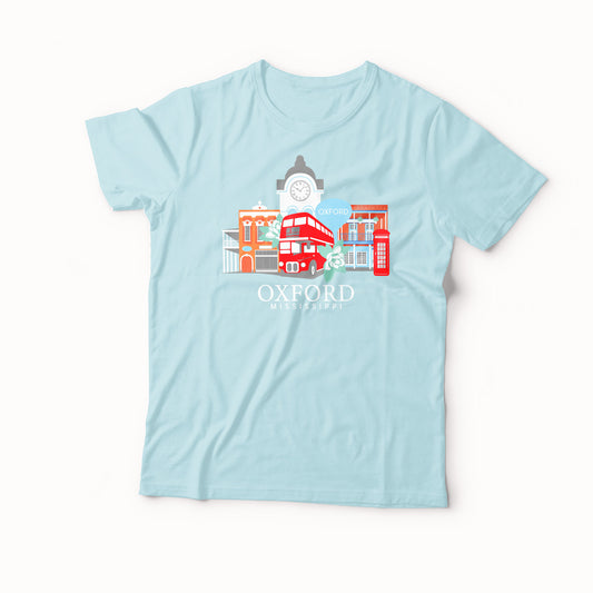 Kids Oxford Square Tee (Baby Blue)